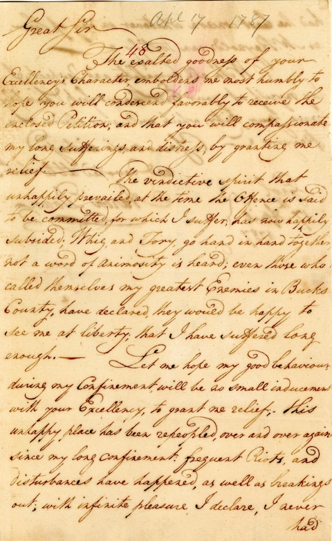 Aaron Doan's Letter to Benjamin Franklin